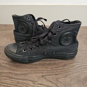 Converse Chuck Taylor All Star High Black Monochrome sneakers Sz 7